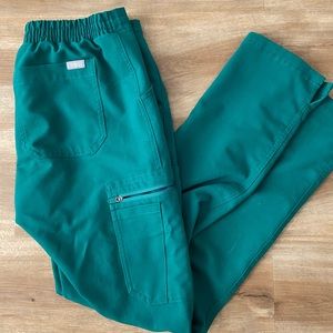 FIGS yoga skinny hunter green size xs